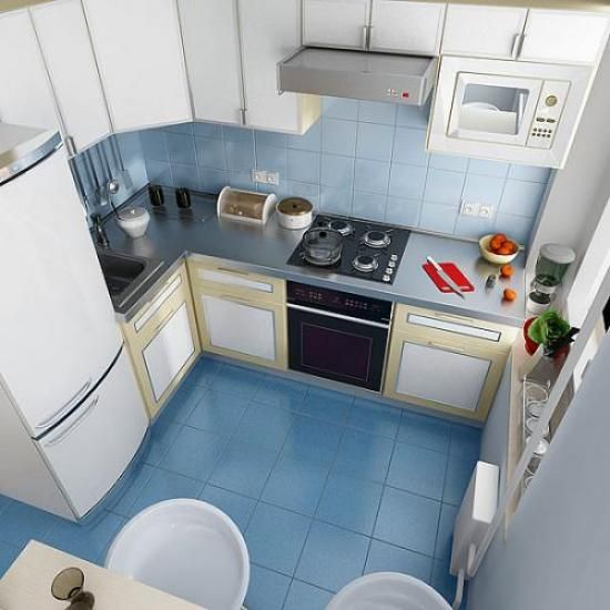 Как разместить холодильник на маленькой кухне