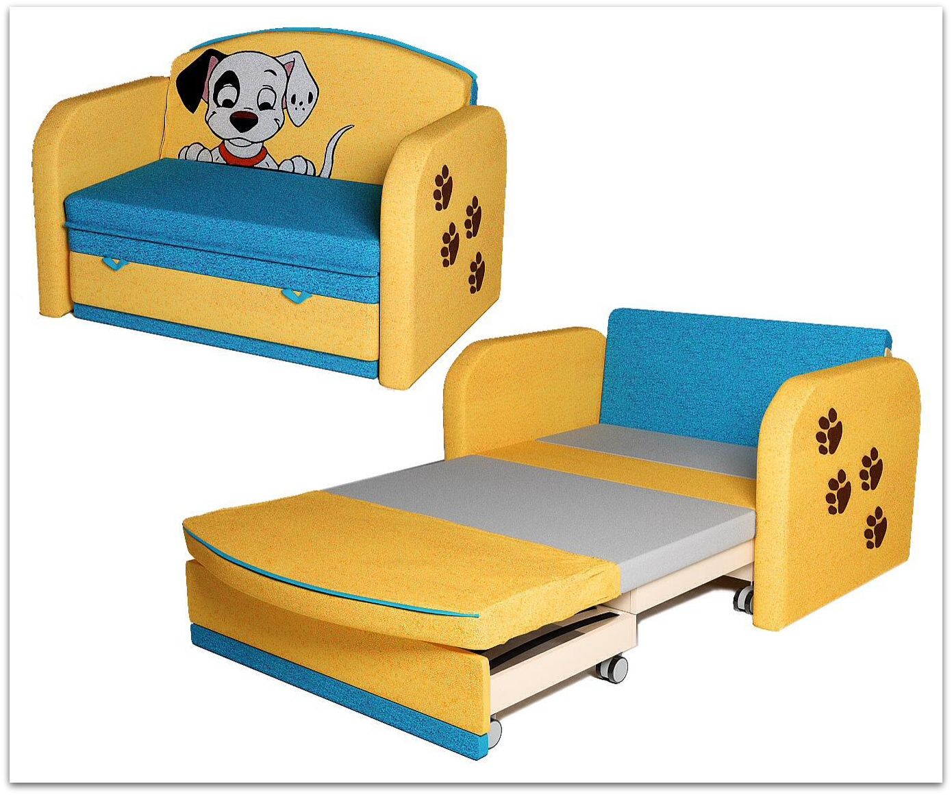 Детские диваны от года. Тахта Мася - 9 (Божья коровка). Детский диван-кровать. Детский диванчик для малышей. Детский выдвижной диванчик.