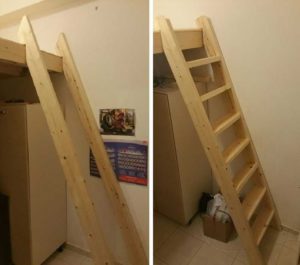 Как собрать лестницу для кровати-чердака
