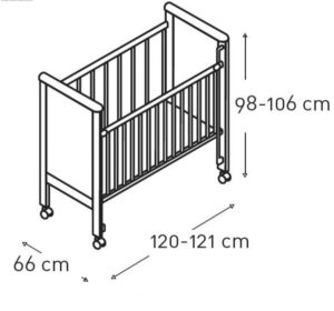 Кровать для младенца размеры