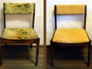 Реставрация стула с мягким сиденьем