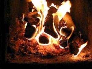 Печь огонь дрова