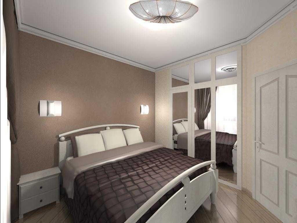 Дизайн спальни без окна