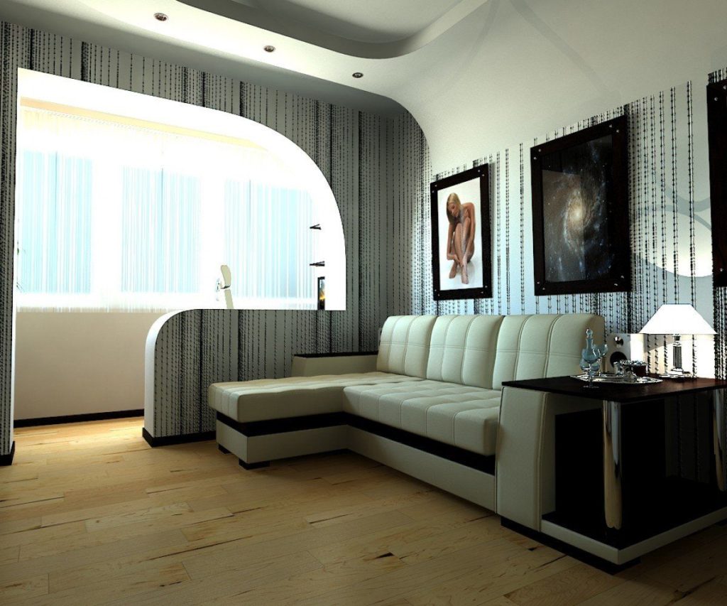 Дизайн спальни с балконом 