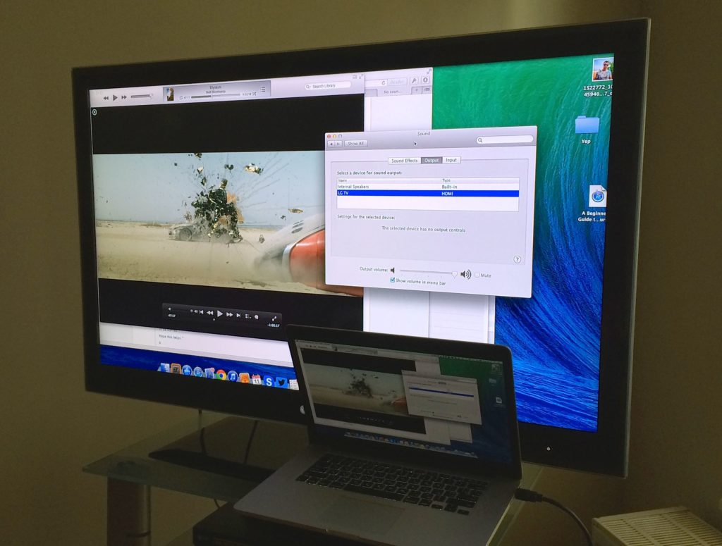 Как вывести с ноутбука на телевизор изображение и звук