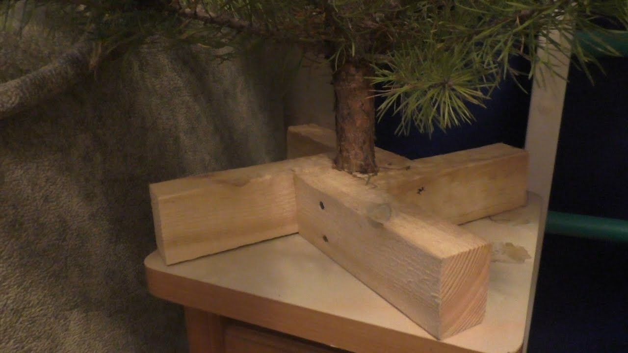 Подставка для елки своими руками из дерева.