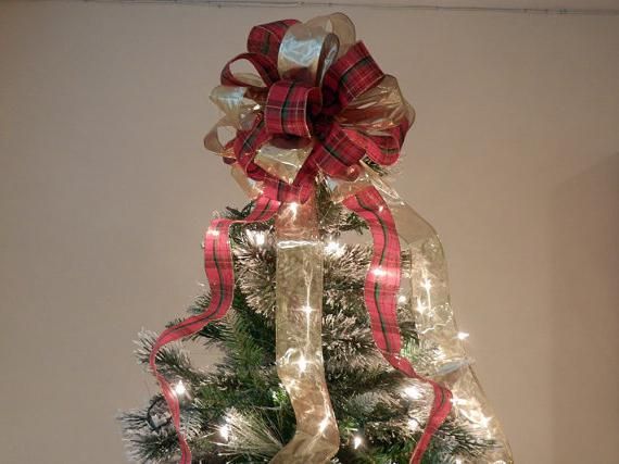 Красивая новогодняя елка со звездой из лент! Пошаговый мастер-класс с фото