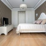 дизайн спальни с белой мебелью