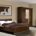 дизайн спальни с мебелью цвета венге фото