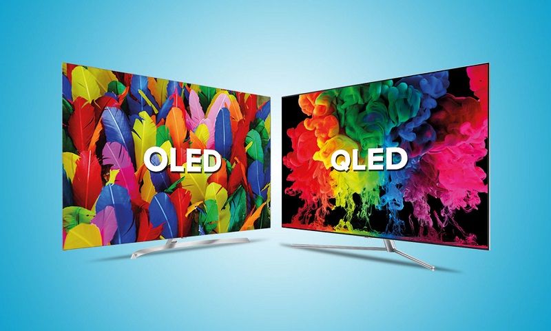 Контрастность OLED и QLED телевизоров.