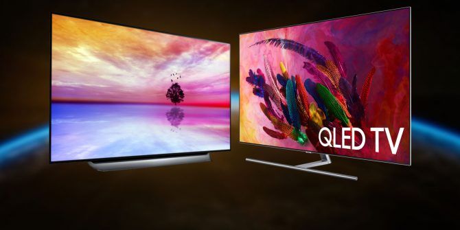 OLED и QLED телевизор Samsung.