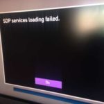 На телевизоре высвечивается sdp services loading failed