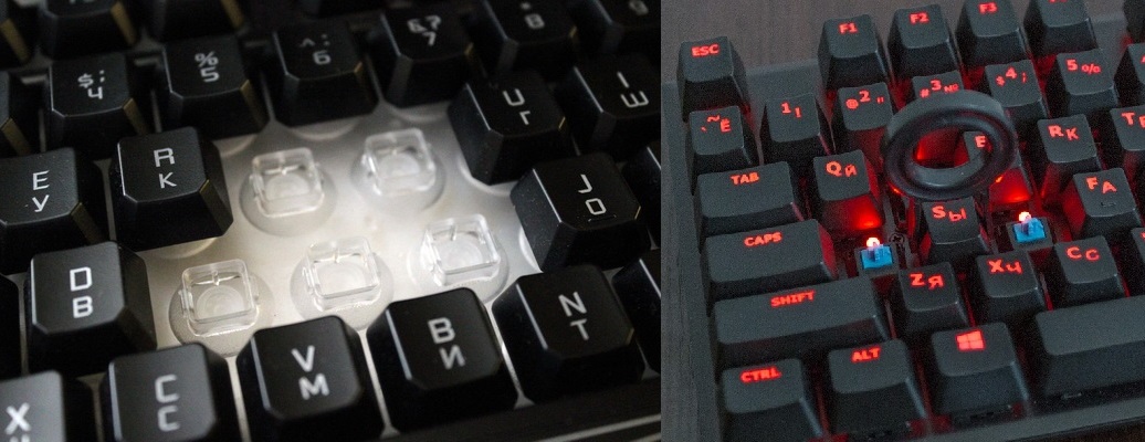 Сравнение мембранной и механической клавиатуры.