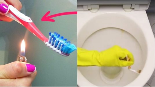 чистка зубной щёткой