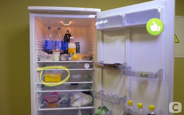 в холодильнике