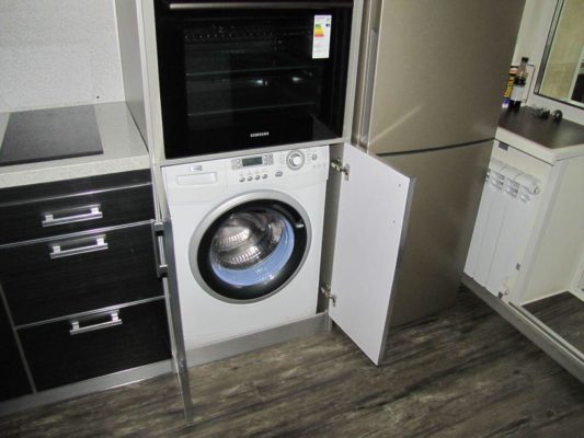 Кухня стиральная машина