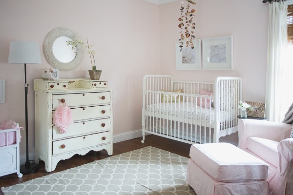 комната для новорожденного в стиле шебби-щик