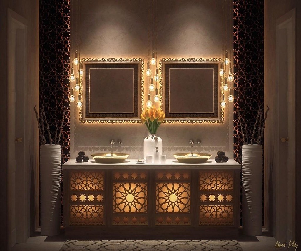 Марокканский стиль ванной.