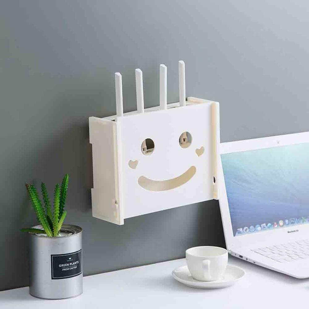 Wireless-router-shelf-Wireless-Wifi-Router-Box-PVC-Wall-Shelf-Hanging-Plug-Board-Bracket-Storage-EUROPE